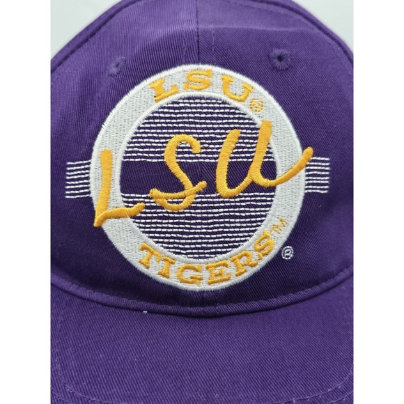 NEW LSU Tigers Retro Circle Snapback Hat - SnapBack‎ Purple The Game - Picture 8 of 10